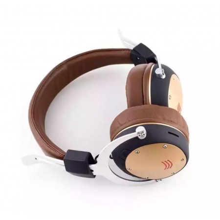 Наушники Bluetooth над ухом Стерео гарнитура мягкие кожаные