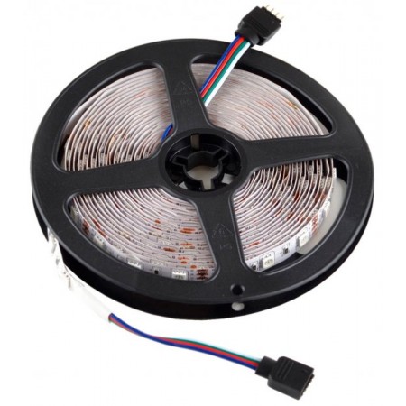 Светодиодная лента в комплекте SMD 5050 RGB + блок питания и