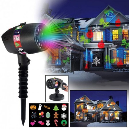 Декоративный уличный лазерный проектор Star-Shower Pro X-mas