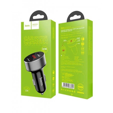 Автомобильное зарядное устройство Hoco Z26 2 USB 2.1A с