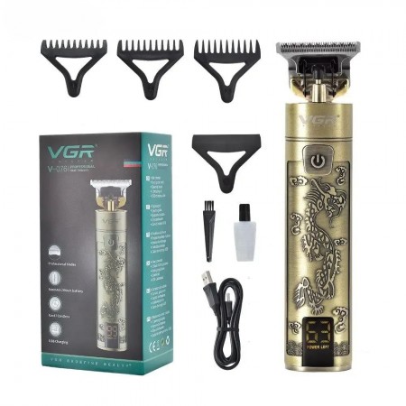 Профессиональная машинка для стрижки волос и бороды VGR V-076