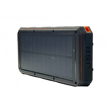 Внешний аккумулятор Power Bank 20000 mAh на солнечной батарее с