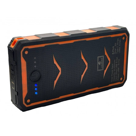 Внешний аккумулятор Power Bank 20000 mAh на солнечной батарее с
