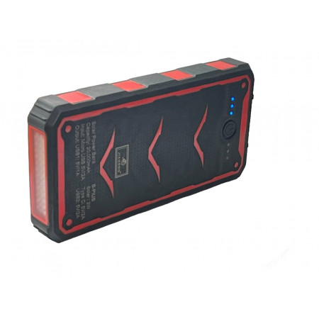 Внешний аккумулятор Power Bank 20000 mAh на солнечной батарее с