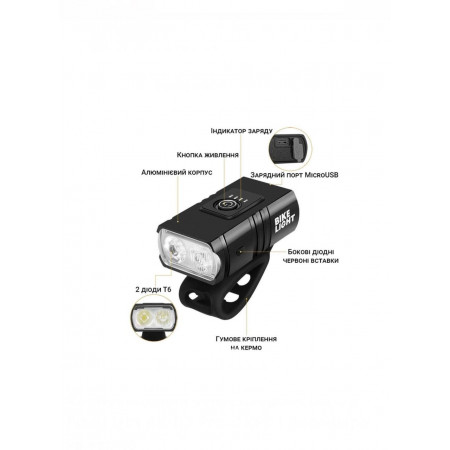 Велосипедный фонарь K-03 Pro-2XPE (BK-02) оптом