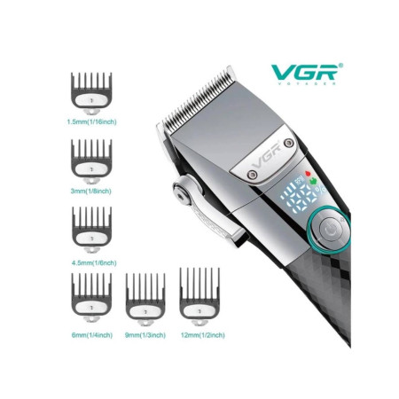 Профессиональная беспроводная машинка для стрижки волос VGR