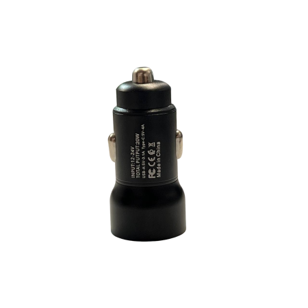Адаптер в прикуривателеType c и USB HC12 код 9139 оптом