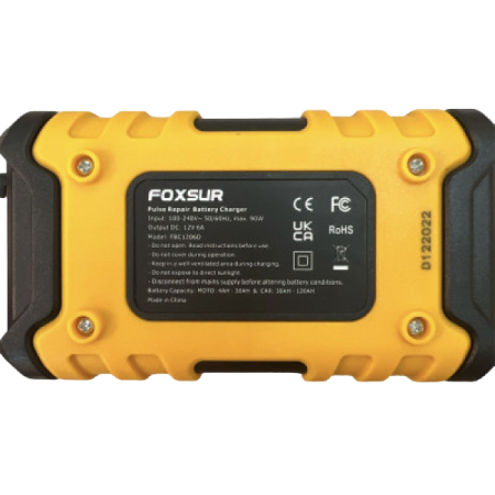 Зарядное устройство для автомобильного аккумулятора Foxsur 12V
