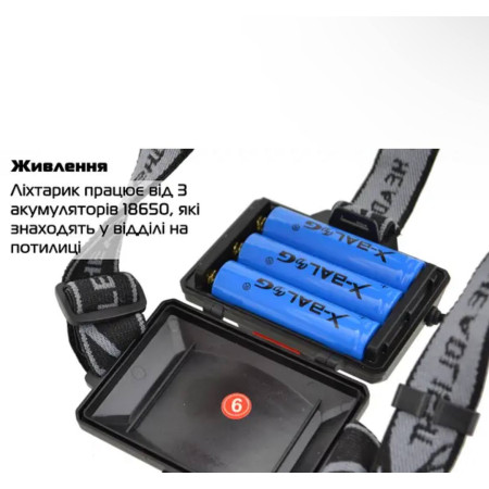Налобный фонарик COP BL-8070-P50 оптом