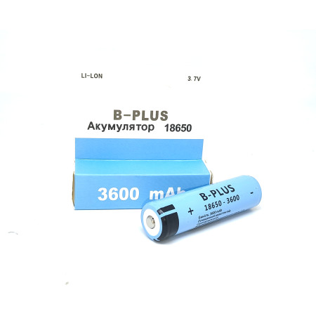 Акумулятор B+plus 18650 3600 із захистом від перезарядки оптом